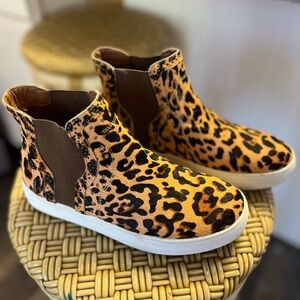 Leopard Print Ankle Boots